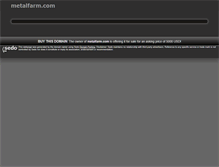 Tablet Screenshot of metalfarm.com